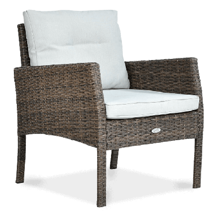 Fotel technorattanowy CORTINA w kolorze brązowym