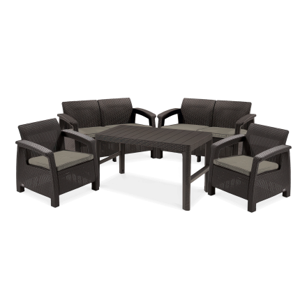 Zahradní nábytek CORFU FIESTA/LYON Brown