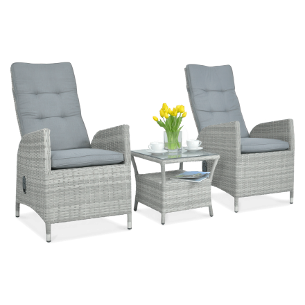 MALTA DUO Lounge Set Stone Grey