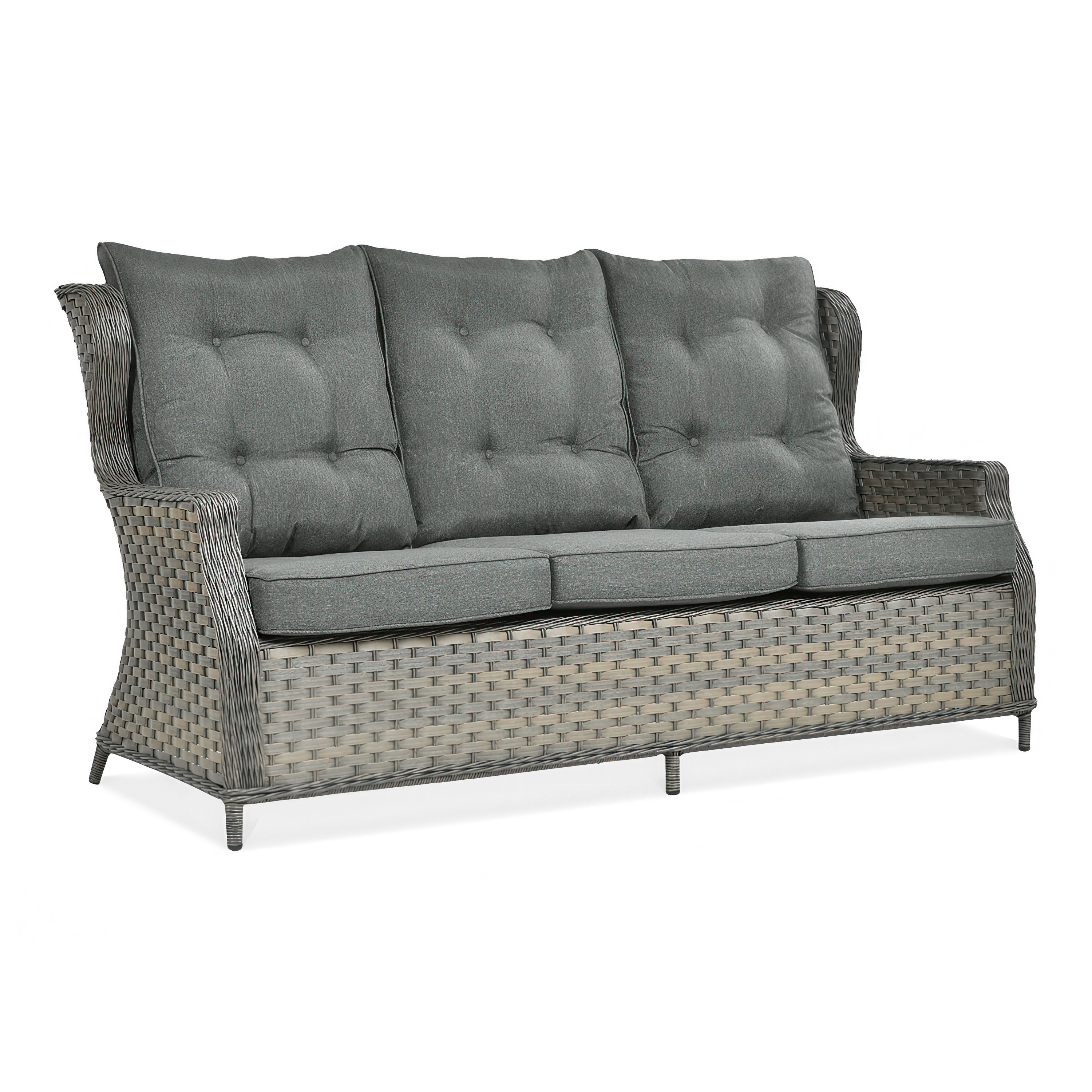 Technorattanová pohovka TRIVENTO 3 Melange