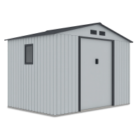 Domek na nářadí HUDSON 277x191cm světle šedý - Hardmaister