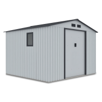 Domek na nářadí HUDSON 277x255cm světle šedý - Hardmaister