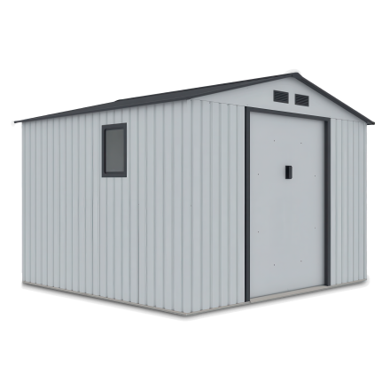 Domek na nářadí HUDSON 277x255cm světle šedý - Hardmaister