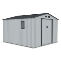 Domek na nářadí HUDSON 277x319cm světle šedý - Hardmaister