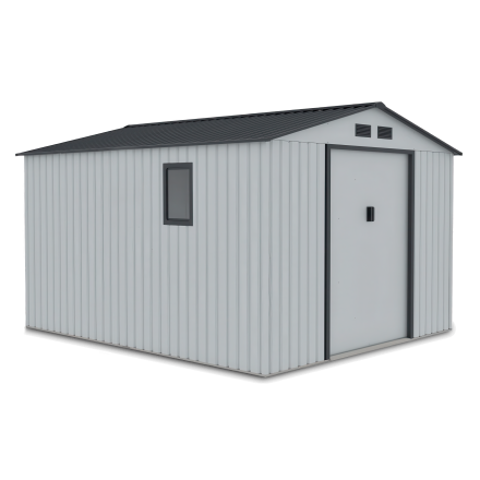 Domek na nářadí HUDSON 277x319cm světle šedý - Hardmaister