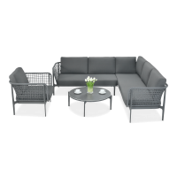 Rozkládací pohovka EMERALD + SEAT Grey