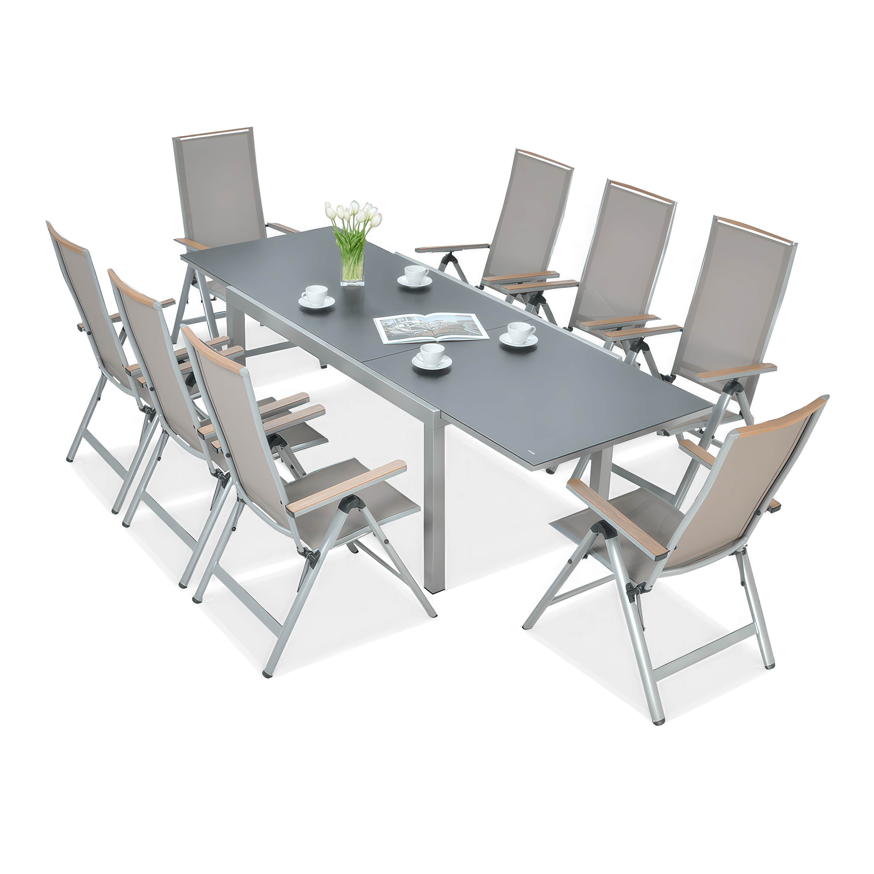 Zahradní nábytek BRISBANE 8/250 Taupe