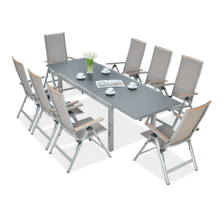 Zahradní nábytek BRISBANE 8/250 Taupe