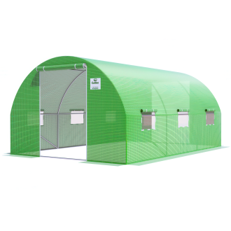 zielony foliak z podwójnymi drzwiami,3x4,5x2 - 13,5m2