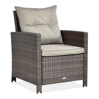 Křeslo Technorattan IBIZA Brown