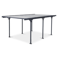 Samostatně stojící přístřešek pro auto MONTANA 3,1x5m Studená šedá