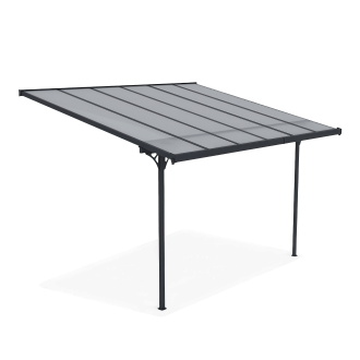 Hliníková pergola Hardmaister Atlanta 3,7x3 m šedá