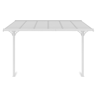 Terasový přístřešek ATLANTA 3,7x3m Bílá