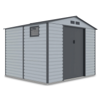 Kůlna na nářadí MONTREAL 277x259cm světle šedá - Hardmaister