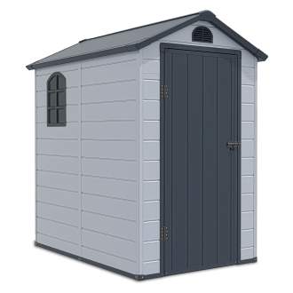 Kůlna na nářadí VERMONT 134x192cm světle šedá - Hardmaister