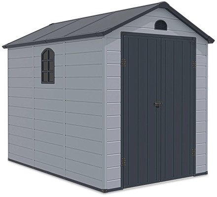 Kůlna na nářadí VERMONT 190x280cm světle šedá - Hardmaister