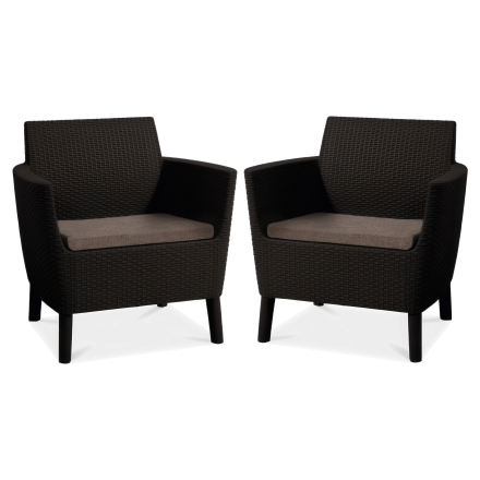 Balkonová zahradní souprava SALEMO DUO Brown