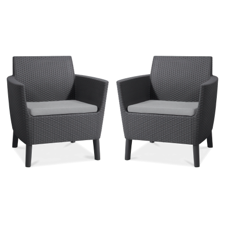 Balkonová zahradní souprava SALEMO DUO Graphite