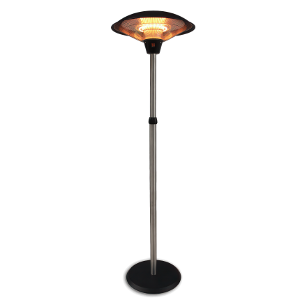 Vyhřívací deštník stojící lampa DORADO Black