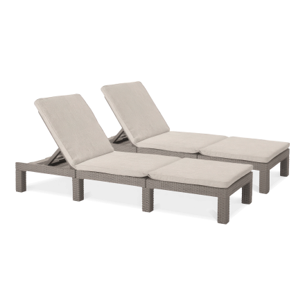 2x zahradní lehátko DAYTONA DELUXE Cappuccino