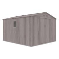 Domek narzędziowy HUDSON 277x319cm Light Wood na białym tle