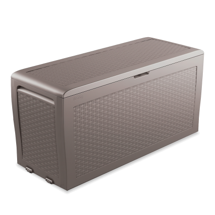 Balkonový box Keter SAMOA RATTAN BOX 270L Cappuccino