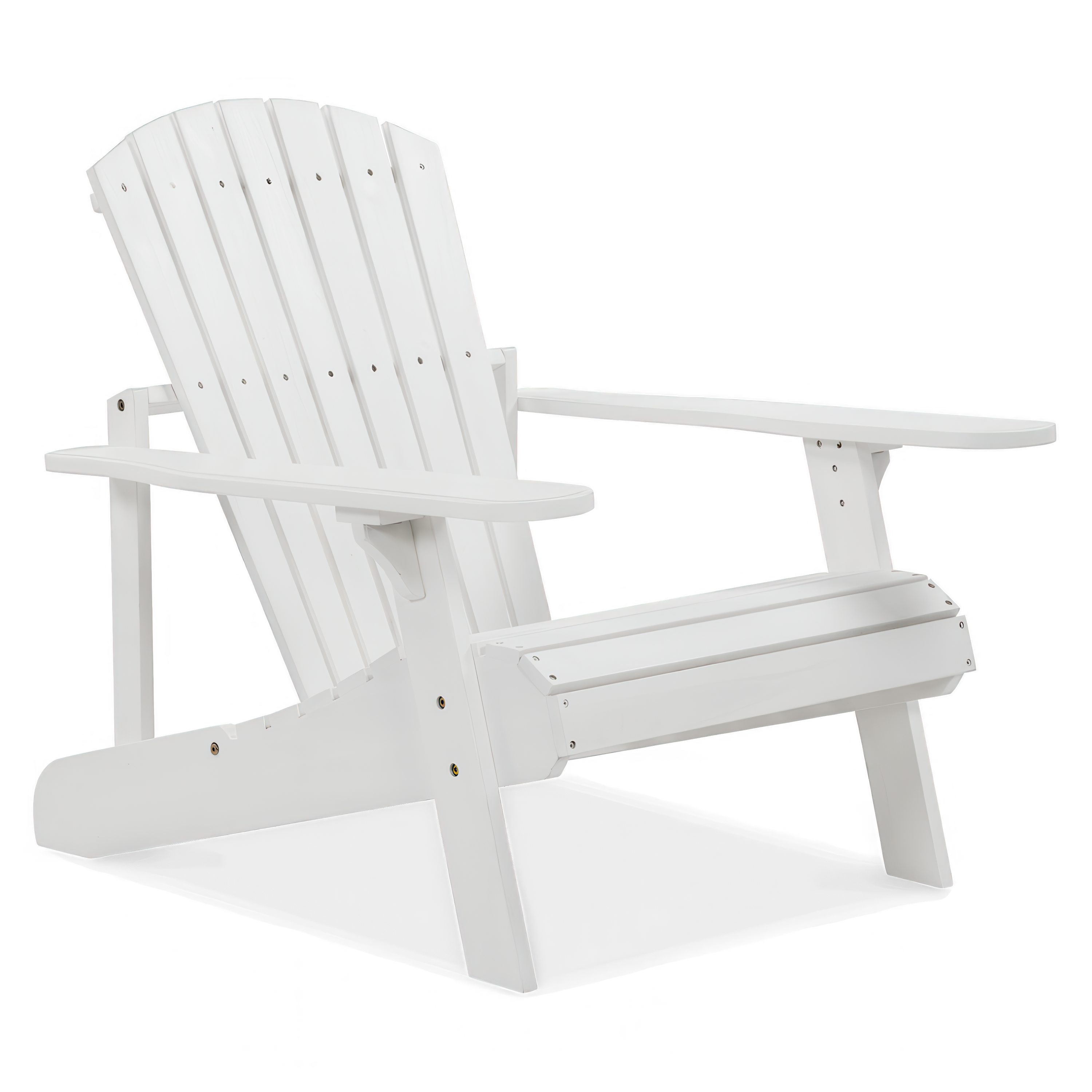 NARWIK Bílé dřevěné zahradní křeslo