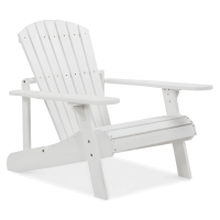 NARWIK Bílé dřevěné zahradní křeslo