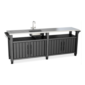 Zahradní úložný bar Keter UNITY CHEF 415L Graphite