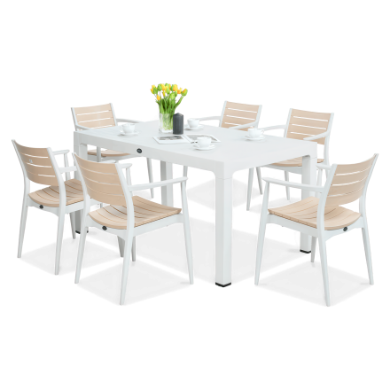 Novussi jídelní set REGNUM 6+1 Bílá/Ivory