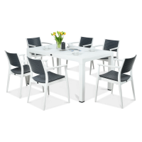 Jídelní nábytek Novussi SEGINUS 6+1 Bílá/Anthracite