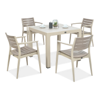 Novussi REGNUM 4+1 Cappuccino/Desert Brown restaurační set