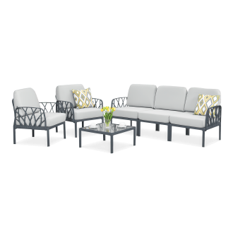 Novussi modulární zahradní set GARDA 3 antracitový