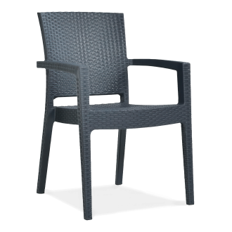 Novussi PARIS Antracitová zahradní židle