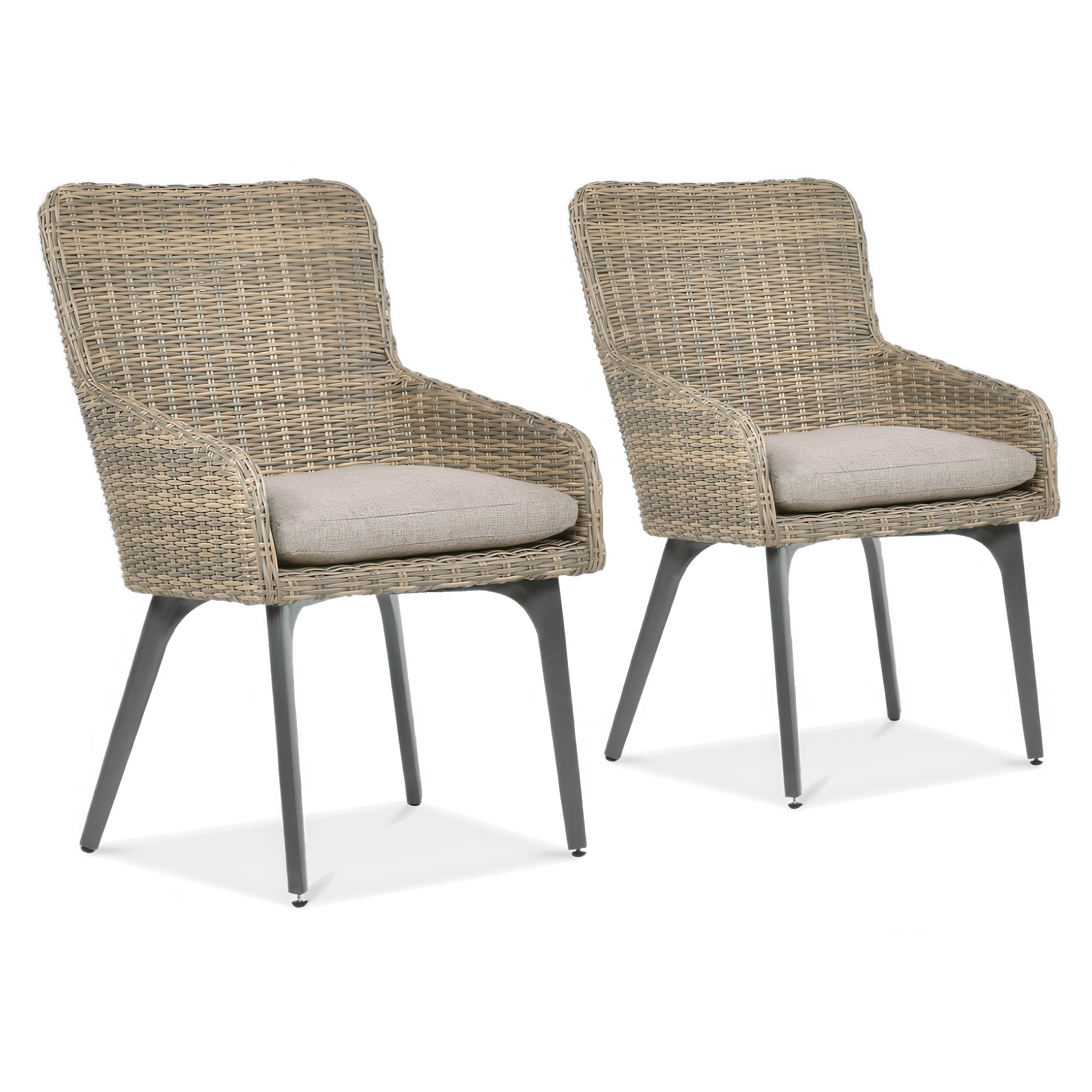 Technorattan křeslo 2x MILANO Brown