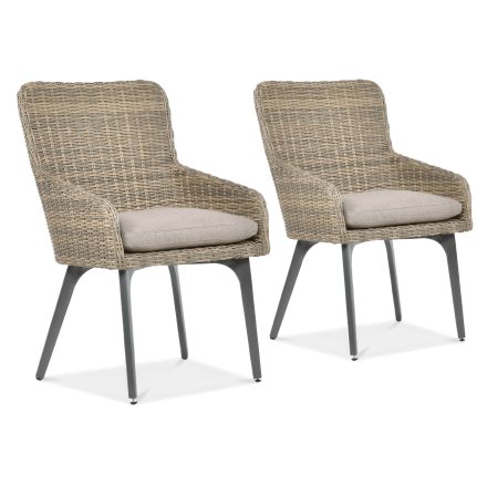 Technorattan křeslo 2x MILANO Brown