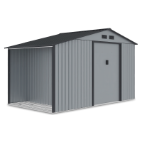 Kůlna na nářadí MADISON 342x191cm světle šedá - HARDMAISTER