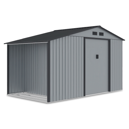 Kůlna na nářadí MADISON 342x191cm světle šedá - HARDMAISTER