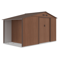 Kůlna na nářadí MADISON 342x191cm Ořech - HARDMAISTER