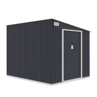 Domek na narzędzia JASPER 214x257cm Cold Grey, na białym tle