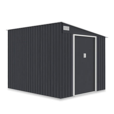 Domek na narzędzia JASPER 214x257cm Cold Grey, na białym tle