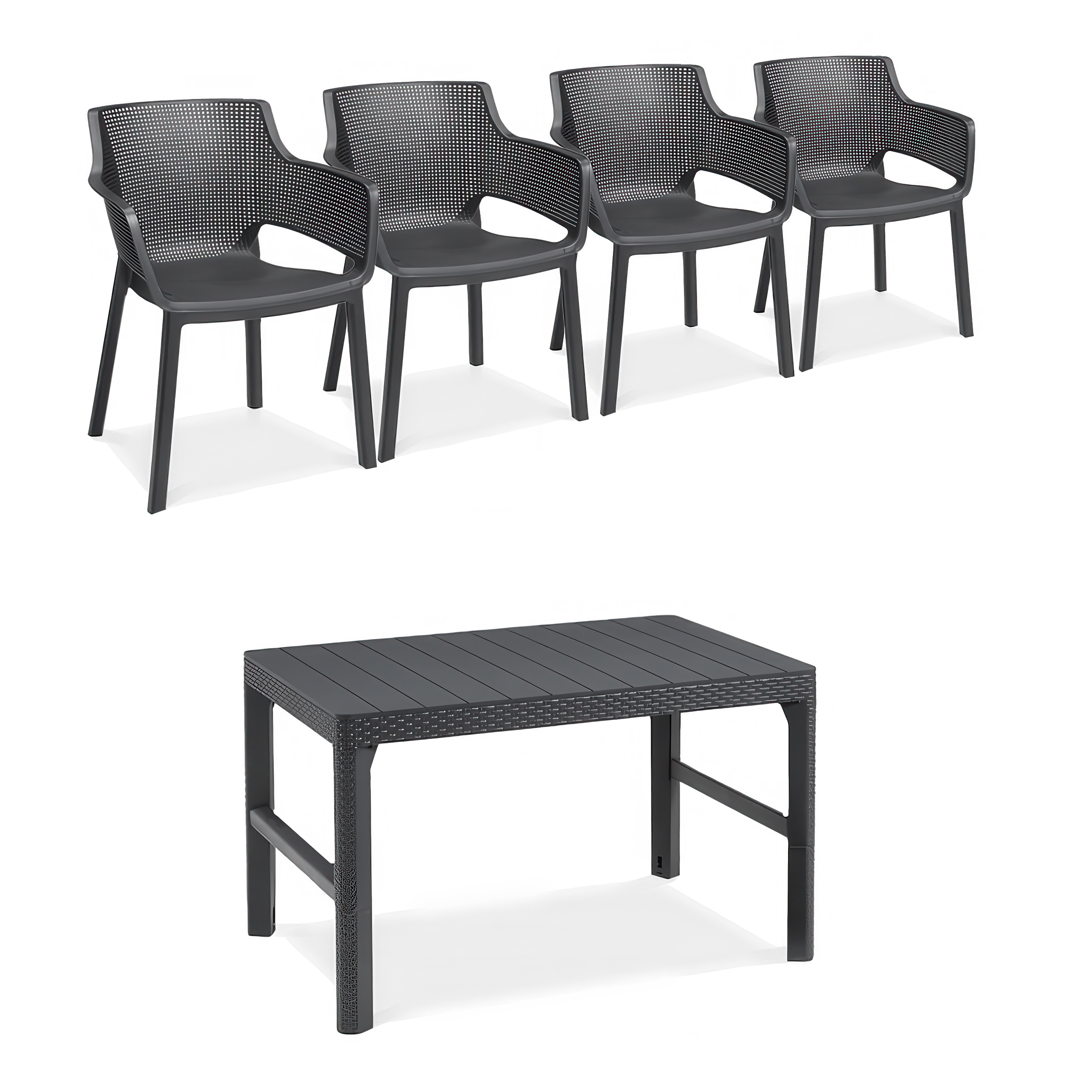 Balkonový nábytek ELISA/LYON Graphite 4+1