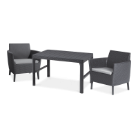 Balkonový nábytek SALEMO DUO/LYON Graphite