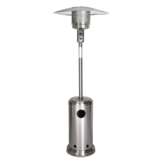 Nerezový plynový topný deštník POWER 13 kW