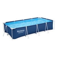 Bazén s obdélníkovým rámem Steel Pro 4 x 2,1 x 0,8 m - BESTWAY 56405