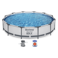 Sada kulatého rámu bazénu Steel Pro Max 3,66 x 0,76 m - BESTWAY 56416