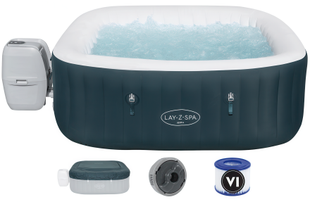 Čtvercová nafukovací vířivka Ibiza AirJet 1,8 x 1,8 x 0,66 m - BESTWAY 60015