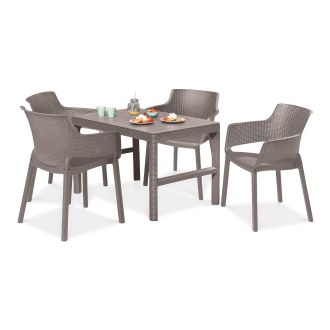 Balkonový nábytek EVA/LYON 4+1 Cappuccino - KETER