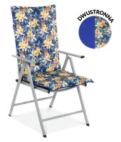 Oboustranný polštář na zahradní lehátko Sea Flower, 116x51cm- MOODME