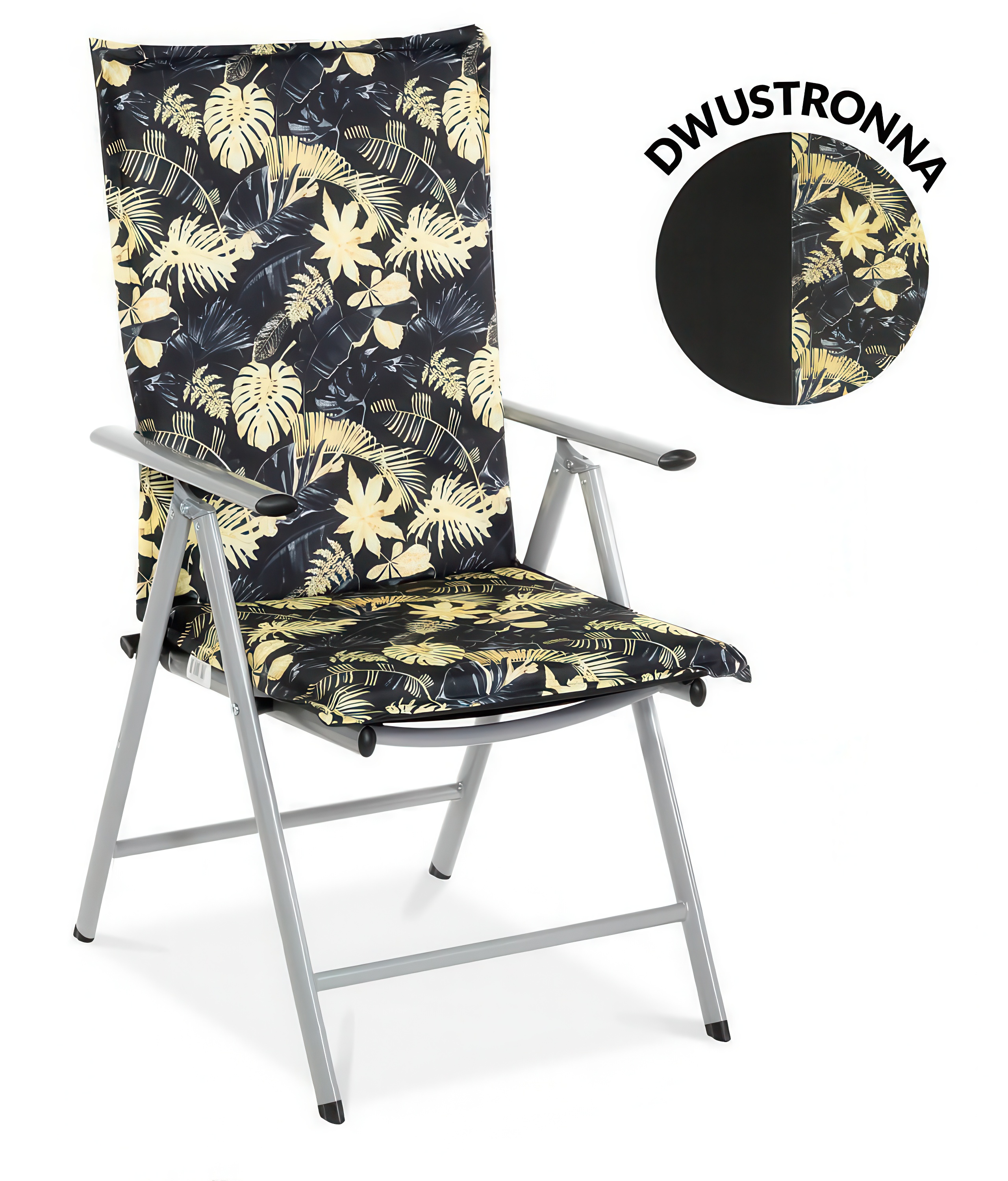 Oboustranný polštář na zahradní lehátko 116x51cm Night Jungle - MOODME